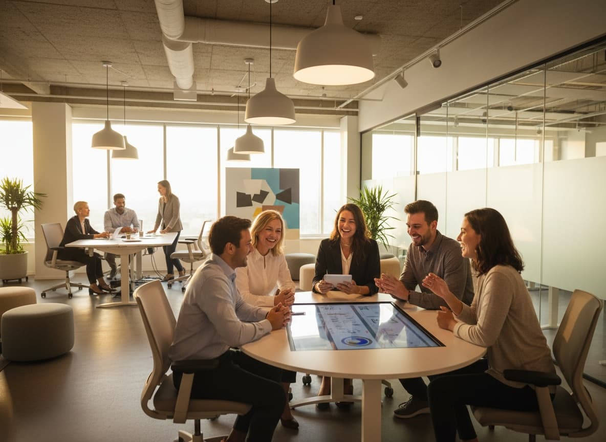 Diverse team in workplace