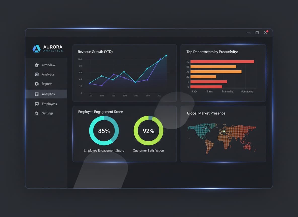 Corporate analytics dashboard